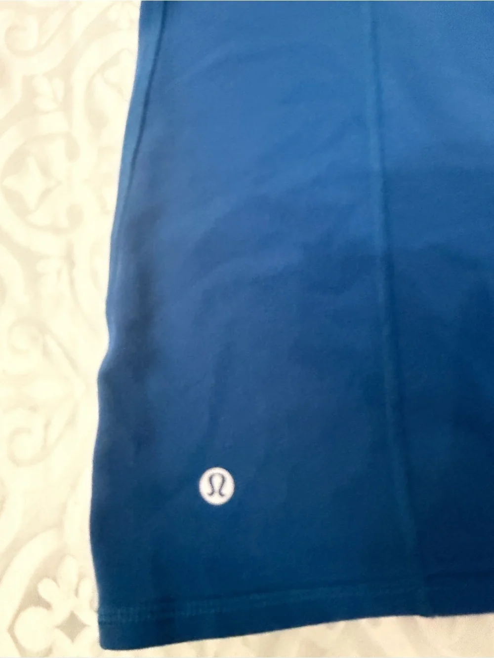 lululemon athletica Royal Blue Tank with White Braided Straps